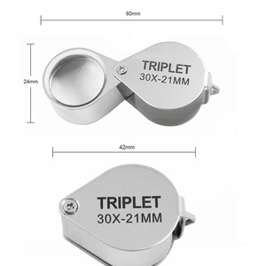 30x21mm gioielli geologica lente d'ingrandimento Mini lente d'ingrandimento pieghevole tasca lente d'ingrandimento per studio lettura regali - Product Image 2