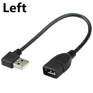 <b>USB</b> 2.0 A Male To Female Right Angle Extension Cable 25cm For Data Transfer And Charging - Product Image 5