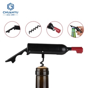 Sacacorchos de Vino Premium Personalizado al por Mayor, Abrebotellas Multifuncional 3 en 1 con Forma de Botella de Vino para Abrir Vino y Cerveza - Product Image 2