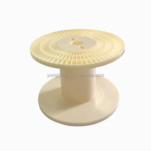 Bobine de câble conductrice professionnelle industrielle en ABS/PS, 400 mm, blanche/noire, diamètre du tube 170 mm, trou central 50 mm, emballage - Product Image 1