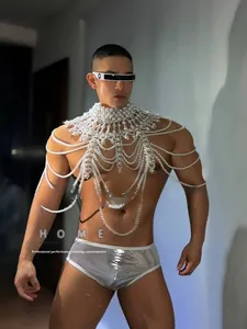 Nouveau costume de performance DS, bar, spectacle de gogo, ambiance de fête, unisexe, DJ, Noël, leader, ballet sexy, 100% polyester, adultes, en stock - Product Image 2