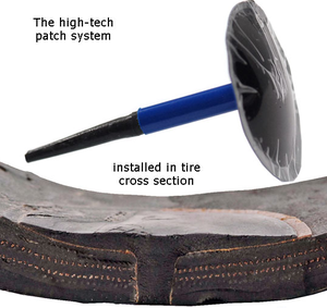 <span class=keywords><strong>Kit</strong></span> de patch combiné de perforation de trou de clou robuste réparation de pneu bouchon de champignon Type d'outil à main - Product Image 4