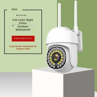 Caméra de surveillance extérieure 5G étanche, 1080P HD, vue panoramique, vision nocturne, interphone vocal Wi-Fi à distance, alarme