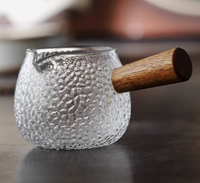 Nouvelles tasses à espresso miniatures modernes personnalisées avec double bec verseur, verres doseurs, poignée en bois, pichet de service à café avec échelle graduée
