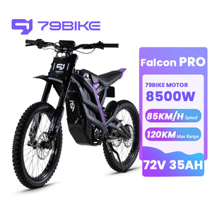 Moto tout-terrain électrique sans balais FALCON PRO 72V 5000W 410N.M IP67, 35Ah, longue autonomie 120KM, pneus larges pour adulte - Product Image 1