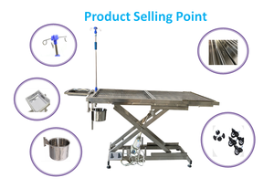 Prezzo all'ingrosso per la vendita elettrico pieghevole di sollevamento Pet tavolo operatorio in acciaio inox cane e gatto chirurgico dissezione tavolo - Product Image 5