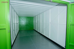 20' One-End Door Mobile Self Storage <strong>Container</strong> with Multiple Doors Waterproof Foldable Steel Shop Use Modern Design - Product Image 4