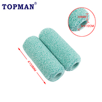 TOPMAN Lot de 2 Rouleaux de Rechange Jumbo Mini Parrot en Microfibre de 4 Pouces x 3/8 Pouces à Démontage Rapide avec Noyau en Acier Inoxydable Haute Performance