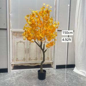 Árbol Bonsái de <span class=keywords><strong>Ginkgo</strong></span> Artificial, Poste de Plástico Grande para Proyectos de Jardinería, Árbol Decorativo Artificial para Paisajismo - Product Image 2