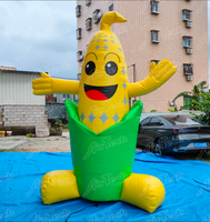 Ballon gonflable géant personnalisé pour événements extérieurs, modèle épis de maïs, avec ventilateur intégré, alimentation par prise, étanche, pour la publicité en gros