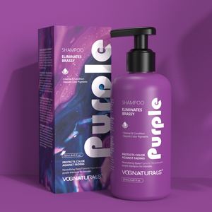 Pigment de couleur à dépôt d'ingrédient naturel de marque privée protège la couleur contre la décoloration des cheveux violets <span class=keywords><strong>shampoing</strong></span> - Product Image 3