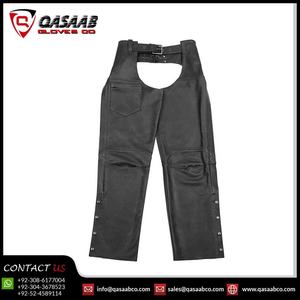 Chaparreras de Cuero para Motociclistas, Estilo Moderno, Transpirables, de Cuero Vacuno, con Cinturón - Product Image 3