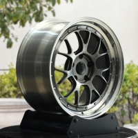 Jantes forgées deux pièces à déport profond 18 19 20 22 pouces 5x108 5x112 5x114.3 5x120 pour voitures particulières Mercedes-Benz Audi S6 C7 Mustang