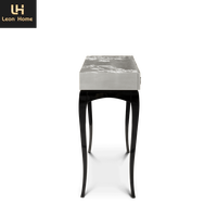 Console de luxe en bois massif Villa design senior Mobilier de salon sur mesure Tables d'entrée de couloir en acier inoxydable italien