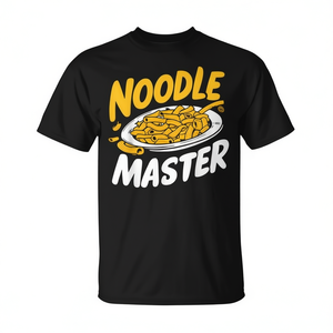 T-Shirt Noodle Master Pasta Party, Manica Corta Unisex, Collo Tondo per Adulti, Attività Promozionali, Stampa Serigrafica - Product Image 3