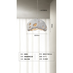 French-Style Cream-Themed Designer Pendant <b>Light</b> Creative Unique Lighting for <b>Dining</b> Guest House Chandeliers Pendant <b>Lights</b> - Product Image 6