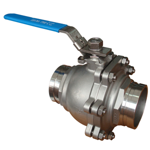 Tekanan tinggi Super dupleks baja tahan karat 2205 2507 beralur ujung katup bola 600WOG <span class=keywords><strong>800PSI</strong></span> 1000PSI - Product Image 1