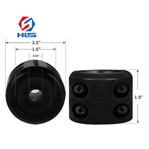 Nouvel ensemble d'accessoires absorbant les chocs en caoutchouc 1 paquet d'arrêt d'<span class=keywords><strong>attelage</strong></span> de câble de treuil 12V pour fil et synthétique - Product Image 2