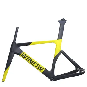 Spcycle — cadre de vélo de piste TR011 en fibre de carbone 700C, T800, avec fourche, à pignon fixe