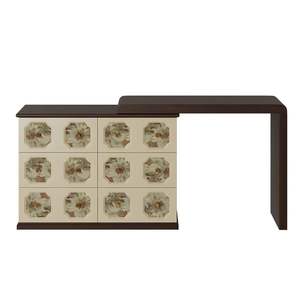Modern Chinese Style <b>Dressing</b> <b>Table</b> <b>Solid</b> <b>Wood</b> Extendable Makeup Vanity Bedroom Storage With Mirror - Product Image 5