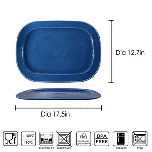 Vajilla <span class=keywords><strong>de</strong></span> <span class=keywords><strong>Melamina</strong></span> Resistente, <span class=keywords><strong>Platos</strong></span> Resistentes a Roturas, Reutilizables, Aptos para Alimentos, para Servir en Casa, Restaurantes y Catering - Product Image 2