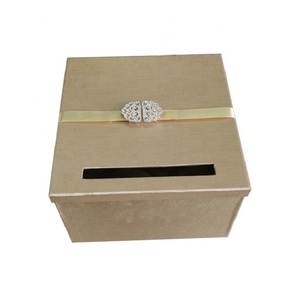 De tela de seda de cartón de embalaje caja de regalo <span class=keywords><strong>para</strong></span> boda efectivo regalo - Product Image 6