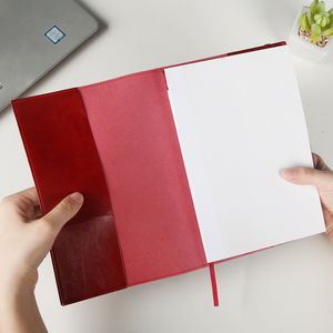 A5 Bìa mềm da cam Tạp Chí giá thấp máy tính xách tay với kinh doanh thẻ Pocket - Product Image 4
