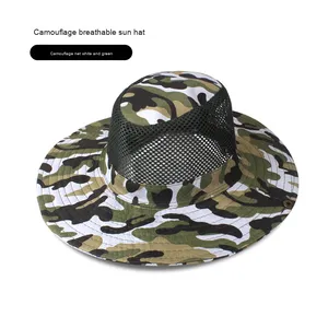 Camuflaje táctico Boonie sombreros Camping escalada cubo francotirador sombrero hombres pesca al aire libre senderismo gorra protectora solar Boonie gorras - Product Image 4