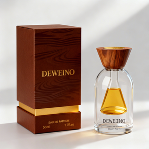Flacone di Profumo Unico da 30ML Rotondo, Design da 50ML, Bottiglia di Vetro per Profumo da 100ML con Tappo in Legno - Product Image 4
