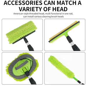 Poteau à eau télescopique avec système de brosse remplaçable et filetage américain pour l'entretien des voitures de nettoyage de camions - Product Image 4