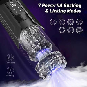 Godet Masturbateur Télescopique Rotatif pour Hommes, avec Fonction de Succion, Jouet Sexuel Automatique à Piston pour Adultes - Product Image 4