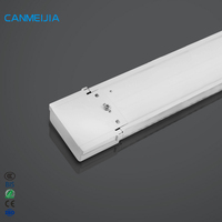 Tube LED fluorescent 36W, tube LED intégré pour plafond, lampe linéaire LED de purification 2ft 4ft