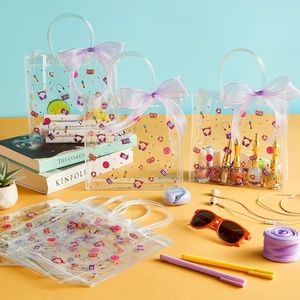 Bolsas de Regalo Transparentes de PVC con Temática de Kpop para Fiestas de Cumpleaños, con Cinta, Bolsas para Dulces y Regalos con Asas, Cantante Popular - Product Image 4