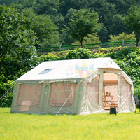Tente de camping portable pour l'extérieur, grande tente de camping gonflable pour l'extérieur, 13 17.2 8 12 personnes