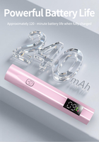 Lampe à ongles UV/LED Portable professionnelle Mini taille haute puissance 3 Modes de minuterie faible utilisation de la puissance Logo personnalisable automatique