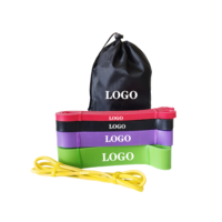Juego de Bandas de Resistencia Elásticas de Látex AVANT con Logotipo Personalizado, 2080 mm, Duraderas, con Resistencia de 5-200 Libras para Ejercicios de Asistencia en Dominadas