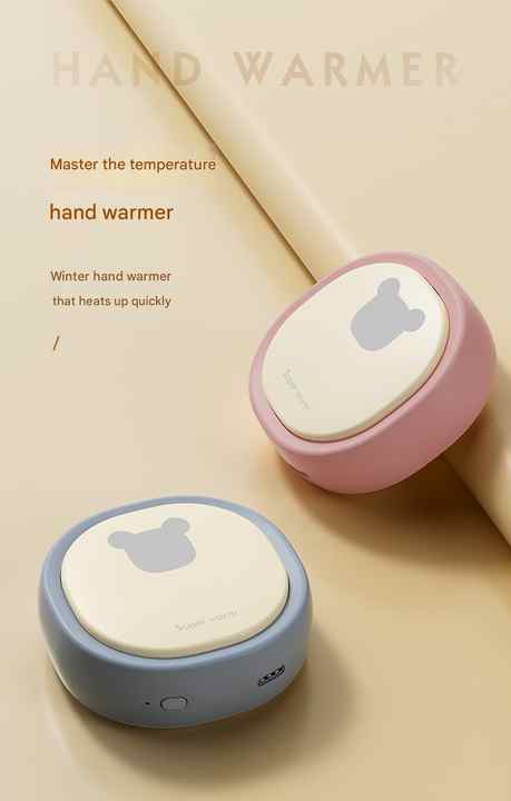 High Quality Portable Reusable Korean Cartoon Electric Hand Warmer with Power Bank Mini Three Seconds for Outdoor Use