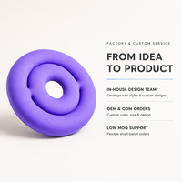Coussin de siège en forme de donut avec rembourrage en microbilles pour soulager les douleurs du coccyx et soutenir les hémorroïdes, coussin de bureau