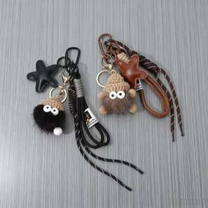 <span class=keywords><strong>Kawaii</strong></span> Anime elfe en peluche porte-clés doux porte-clés sac à dos pendentif à breloque à la mode voiture pompon accessoires pour femmes - Product Image 2
