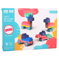 Juego de bloques de construcción de grandes y pequeñas partículas de 20 piezas, modelo de juguete para niños de plástico hirviendo para rango de edad de 5 a 7 años