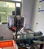 Machine de remplissage pneumatique de pâte à tête unique de sachet liquide précis de crème fouettée de petit modèle