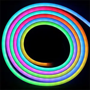 China Supplier 12V Flexible Lights 50 RGB Led Digital 6 X 12mm Neon Strip