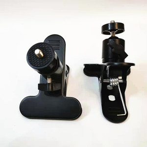 <b>Gimbal</b> Clamp Black 9.2cm H 11cm W 7.2cm Jaw Width Clamp Mount For Desk Studio Lighting Stand - Product Image 4