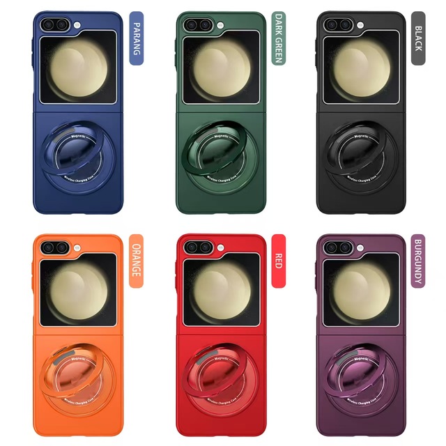 SP278 Invisible Folding Kickstand Armor Design Shockproof Magnetic Phone Case for for Z Flip 7/6/5 Hard PC TPU Cover