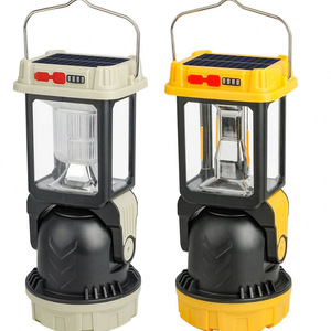Solar Camping Lantern 10W <b>Rechargeable</b> Plastic Outdoor Light For Camping - Product Image 1