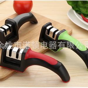 Nodun <b>Knife</b> <b>Sharpener</b> Stainless Steel Multi Grit Manual Sharpening Tool With Rubber Handle For <b>Kitchen</b> Use - Product Image 3