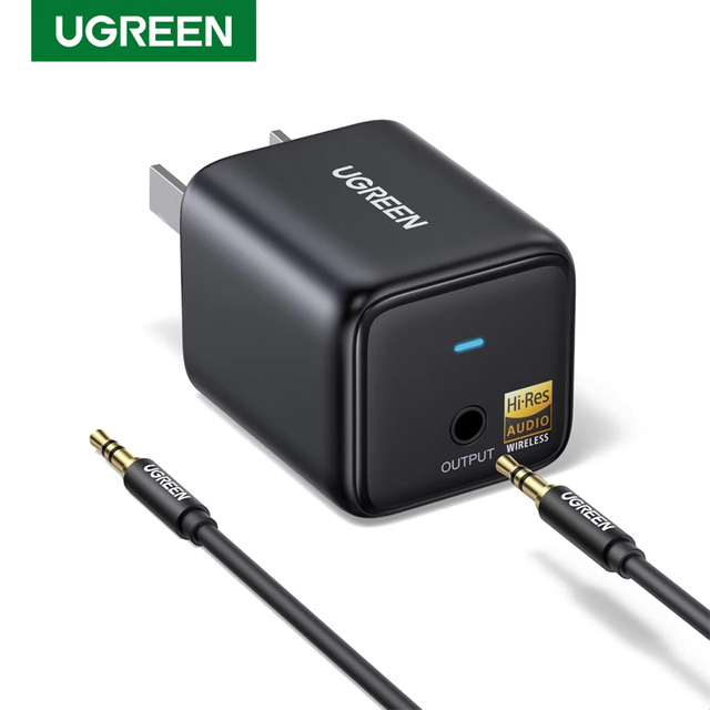 UGREEN Bluetooth 6.0 Audio Adapter TV Home Speakers Adapter Cable LDAC High Resolution Wireless Audio Bluetooth Receiver