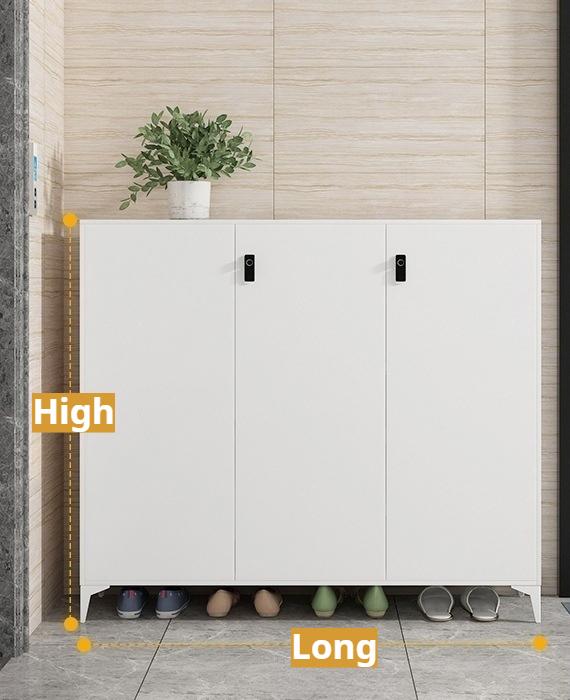 Modello di impronte digitali bianco avorio-100cm Tri-fold