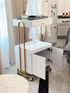Chariot de rangement roulant de luxe pour salon de beauté avec tiroir pour clinique esthétique, spa et salon de coiffure - Product Image 3
