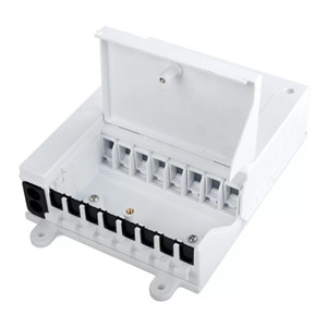 กล่องต่อสายไฟเบอร์ออปติก 8 คอร์ FTTH กล่องกระจายไฟเบอร์ออปติก IP65 กล่อง ABS พร้อมอะแดปเตอร์ 8 คอร์ สายพิกเทล ตัวแยก PLC - Product Image 2